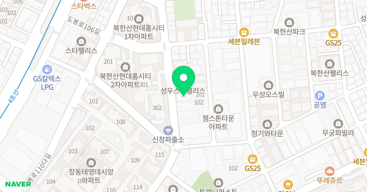 창동 노빌리티 캐슬 (Nobility Castle) 위치 지도 - 서울특별시 도봉구 도봉로104길 49-14