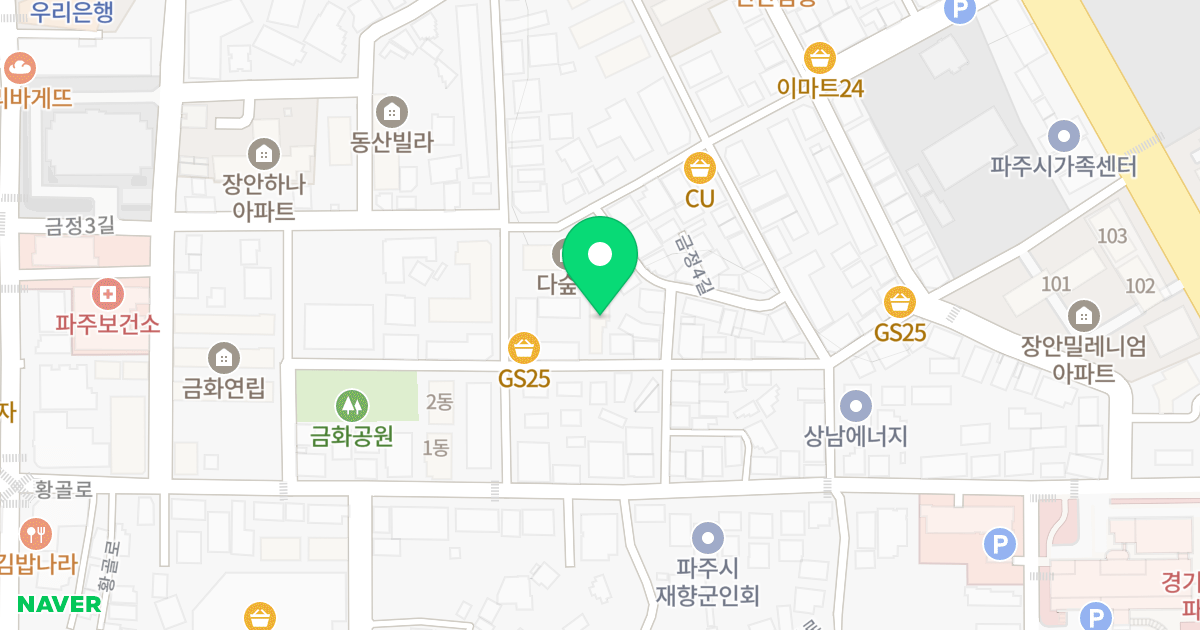 (786-24) 위치 지도 - 경기도 파주시 금정2길 7