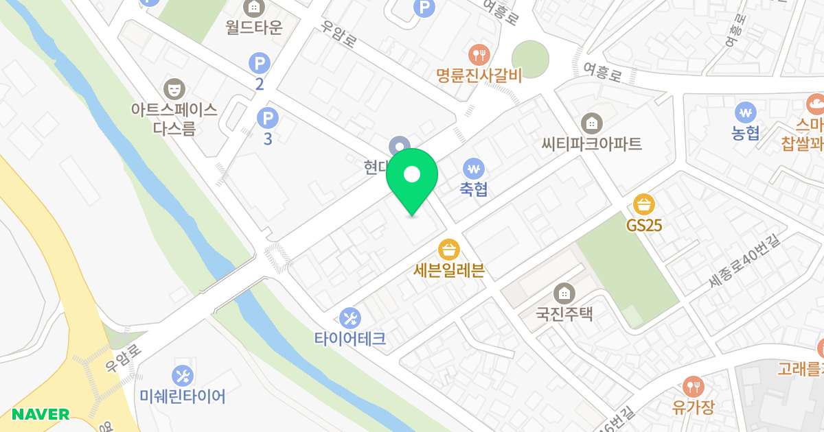 현대 홈타운2차 위치 지도 - 경기도 여주시 우암로 45