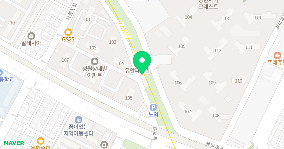 (536-7) 위치 지도 - 인천광역시 미추홀구 능해길 187