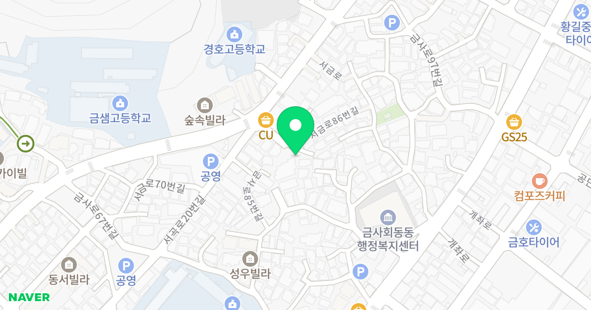 다사랑빌 위치 지도 - 부산광역시 금정구