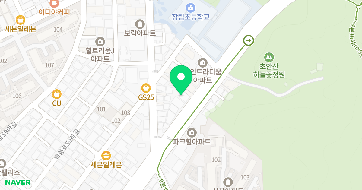 이건하이팰리스 위치 지도 - 서울특별시 도봉구 덕릉로 279