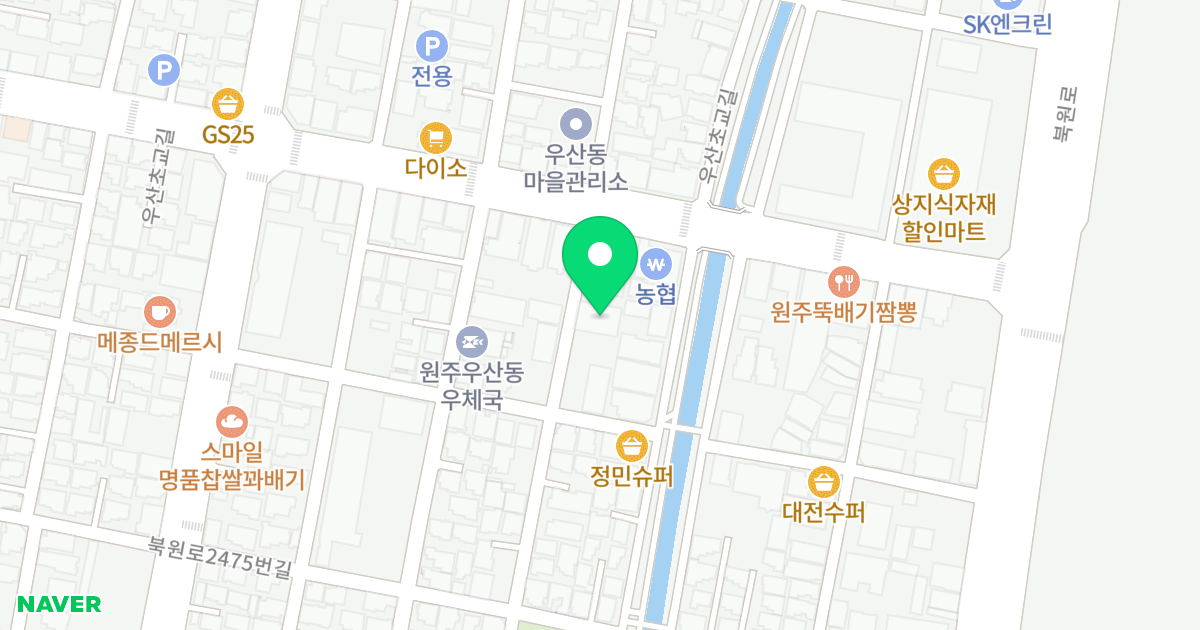 (231-3) 위치 지도 - 강원특별자치도 원주시 우산초교길 27-5