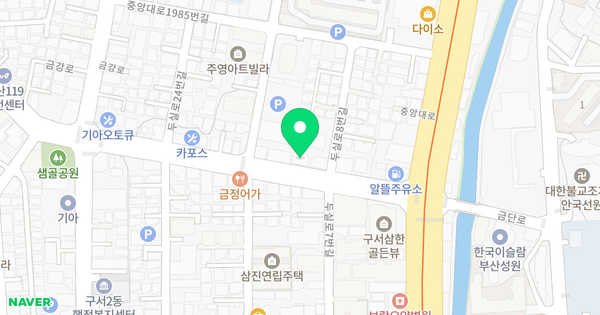 로얄 하우스 위치 지도 - 부산광역시 금정구