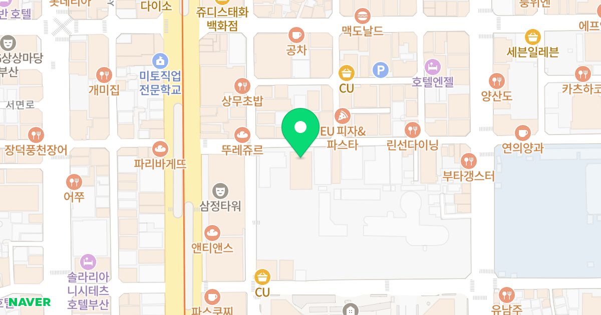 위클리스타 위치 지도 - 부산광역시 부산진구 중앙대로680번길 22