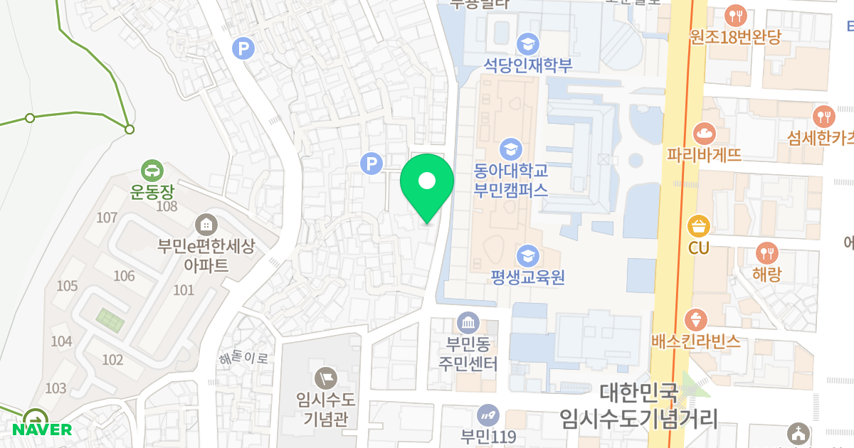 (13-11) 위치 지도 - 부산광역시 서구 고운들로35번길 36