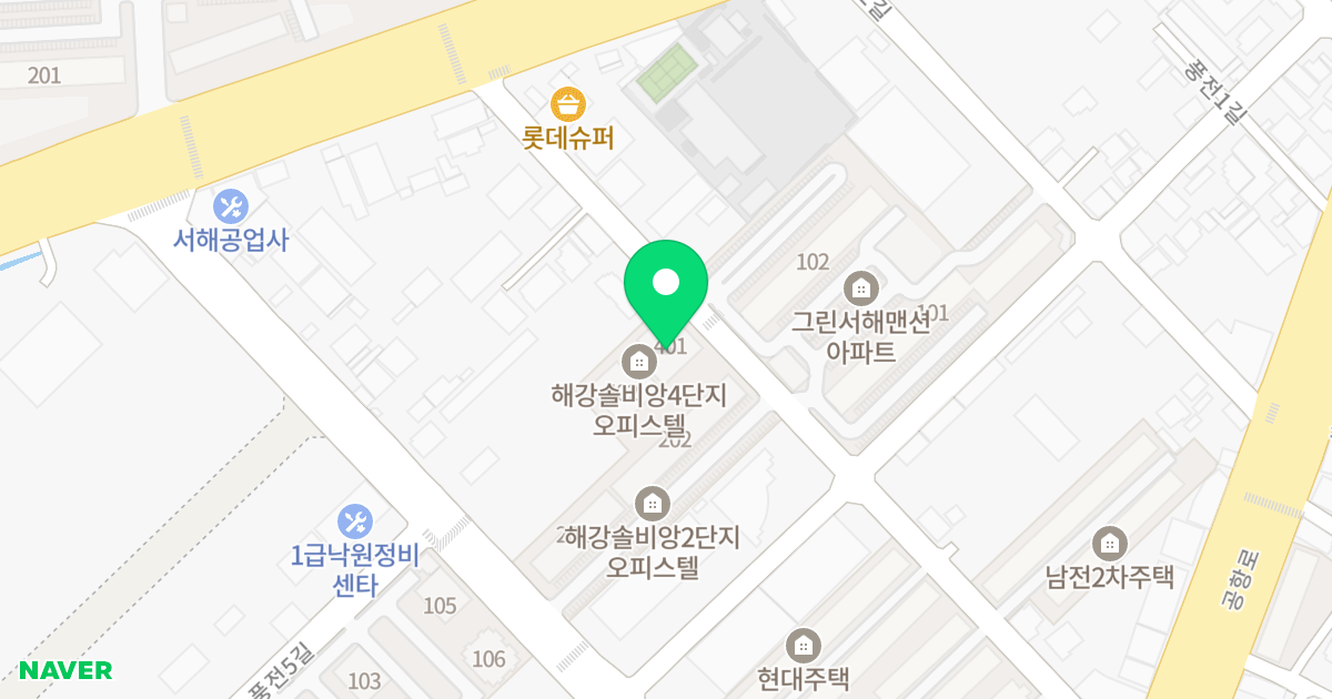 해강솔비앙4단지 위치 지도 - 전북특별자치도 군산시 풍전3길 29