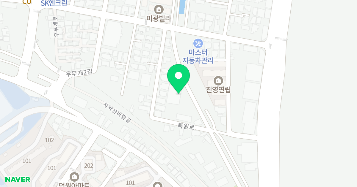 우산드림빌3차 위치 지도 - 강원특별자치도 원주시 우무개로 21-8