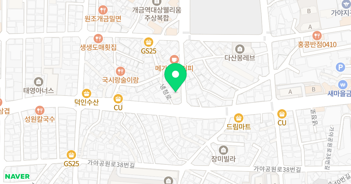 베스트빌3 위치 지도 - 부산광역시 부산진구 가야대로498번길 40