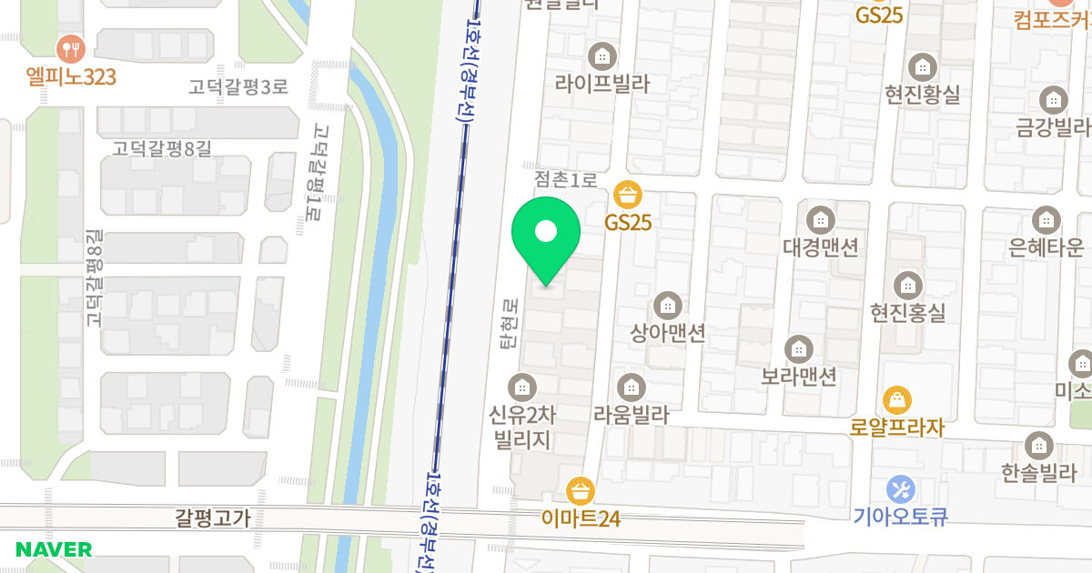 오성오피스텔 위치 지도 - 경기도 평택시 탄현로 104