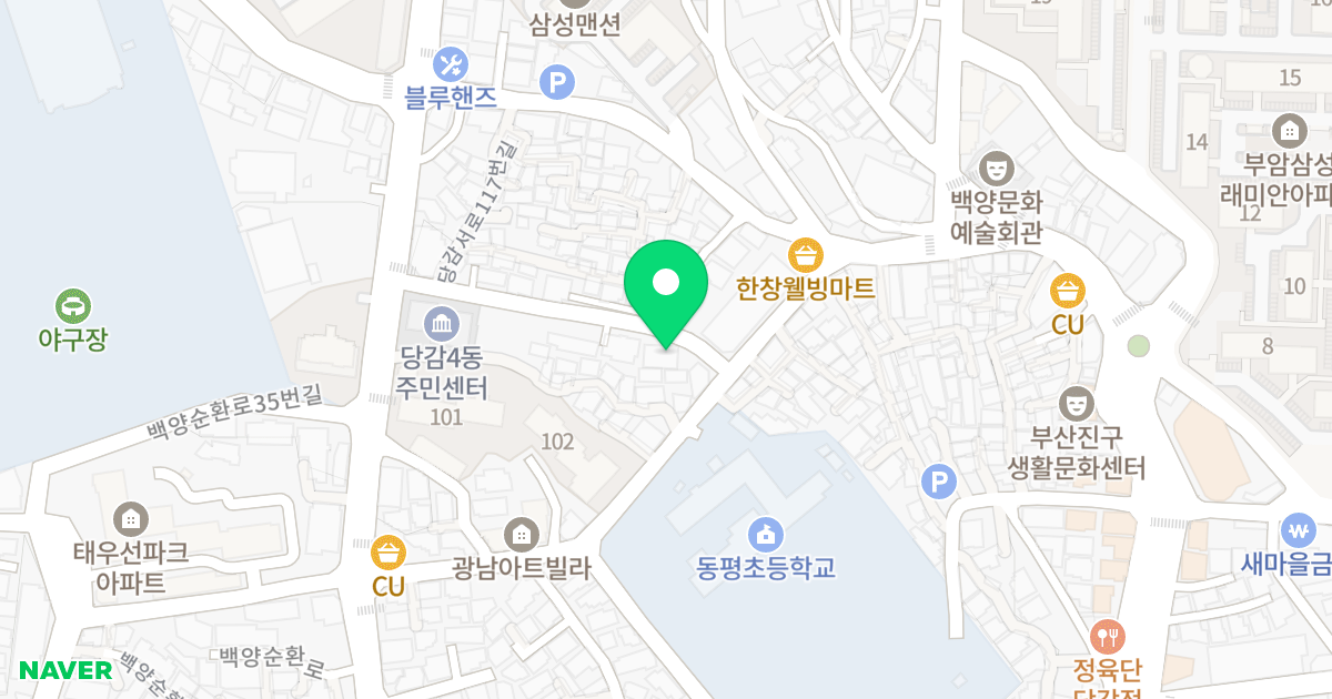 팰리스빌 위치 지도 - 부산광역시 부산진구 백양순환로42번길 26-7