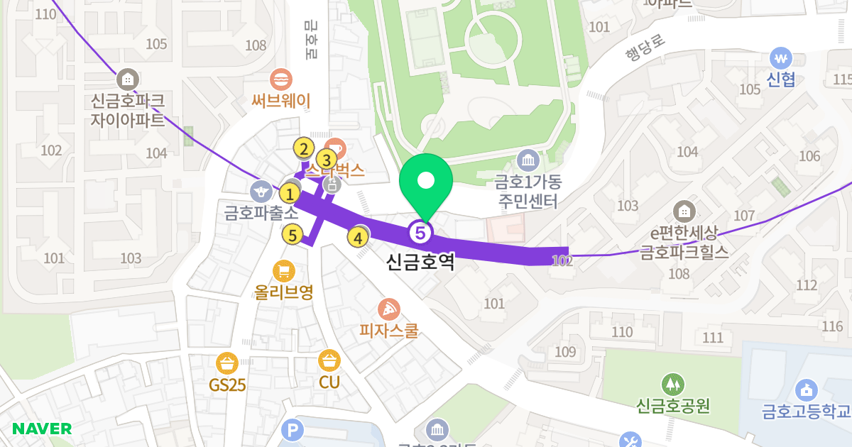 신세계오피스텔 위치 지도 - 서울특별시 성동구 행당로 6