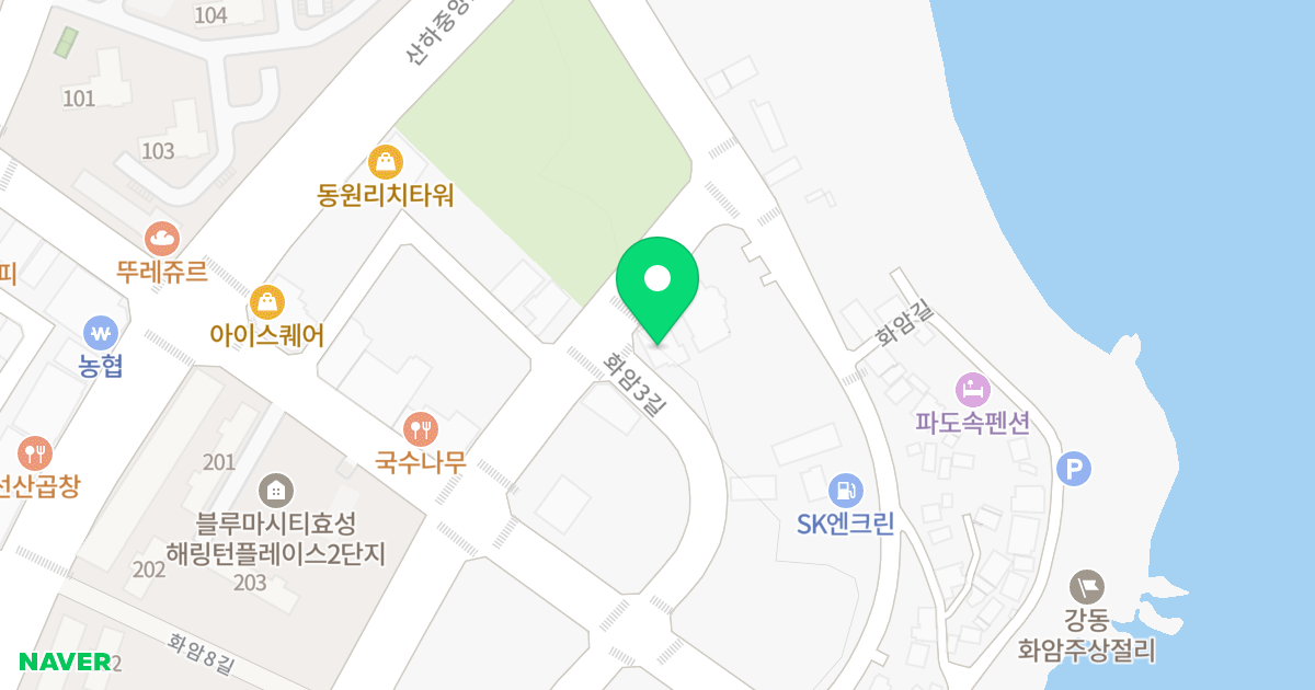 () 위치 지도 - 울산광역시 북구 화암3길 52