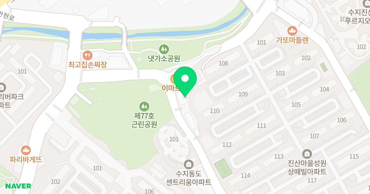 오루체 트리플 위치 지도 - 경기도 용인시 수지구 이현로 126