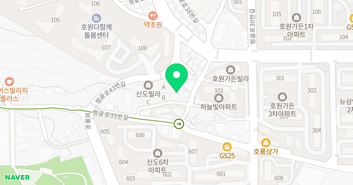 리첸시아3 위치 지도 - 경기도 의정부시 범골로35번길 16-6
