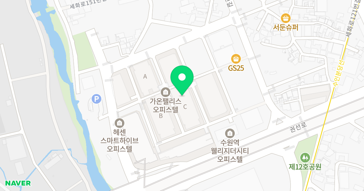 가온팰리스 C동 위치 지도 - 경기도 수원시 권선구 권선로357번길 70