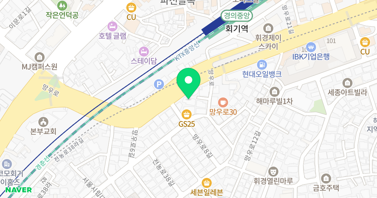 아크로이스 위치 지도 - 서울특별시 동대문구 망우로 22-1