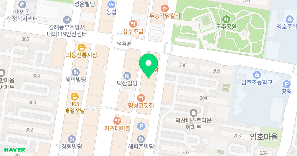 메리어트타워 위치 지도 - 경상남도 김해시 함박로119번길 21