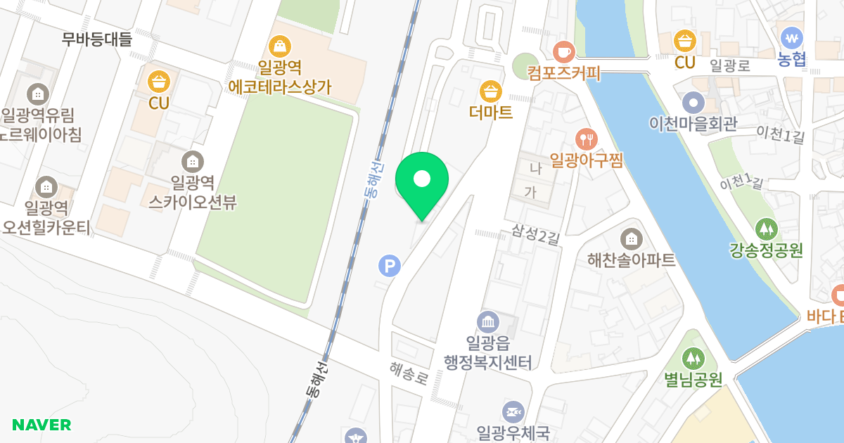 퀸스 스테이 위치 지도 - 부산광역시 기장군 일광읍 일광로 77-45