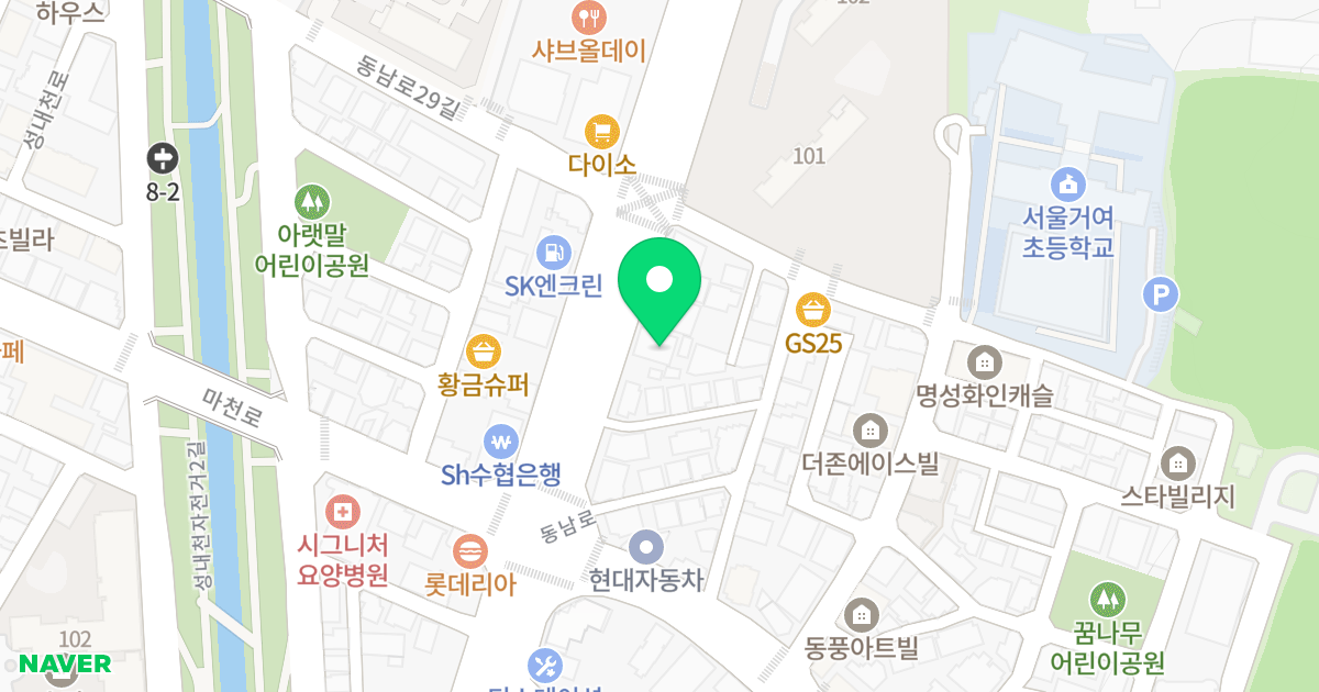 삼정하우스 위치 지도 - 서울특별시 송파구 동남로 324-1