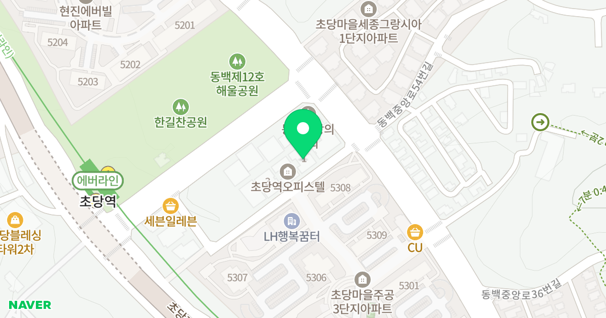 초당역 오피스텔Ⅰ 위치 지도 - 경기도 용인시 기흥구 동백중앙로 53-6
