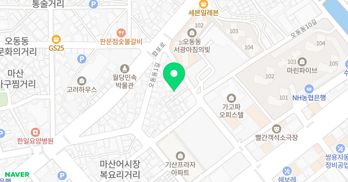 (18-18) 위치 지도 - 경상남도 창원시 마산합포구 오동동5길 33-10