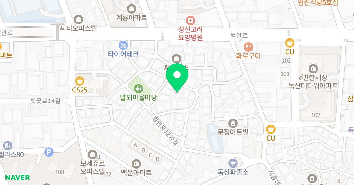 (1006-49) 위치 지도 - 서울특별시 금천구 범안로14길 9-12