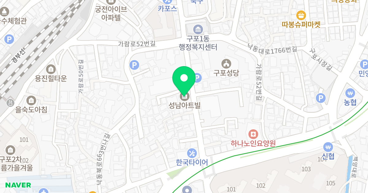 성남아트빌 위치 지도 - 부산광역시 북구 낙동대로1762번길 94-1