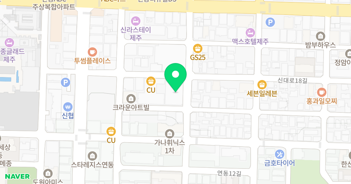 디오션시티2차 위치 지도 - 제주특별자치도 제주시 연동10길 16