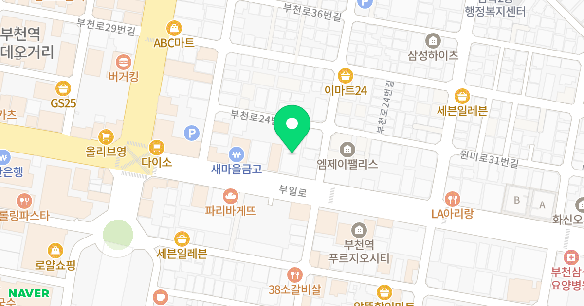 더원루미에르오피스텔 위치 지도 - 경기도 부천시 원미구  491