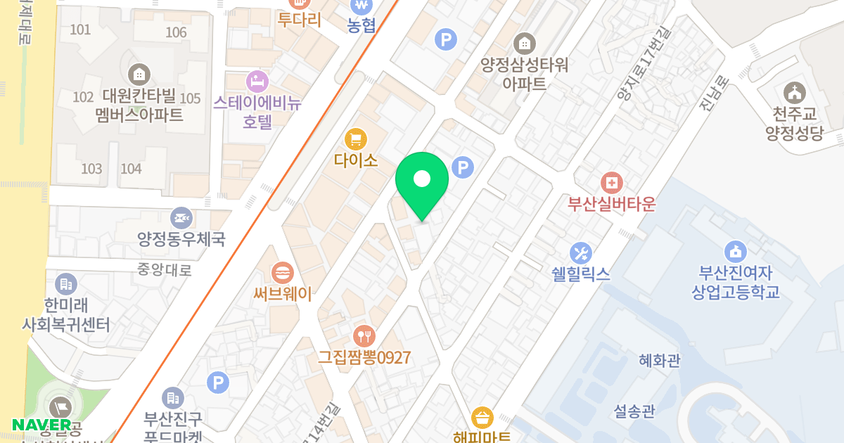 강남럭스빌#2 위치 지도 - 부산광역시 부산진구 양지로11번길 23