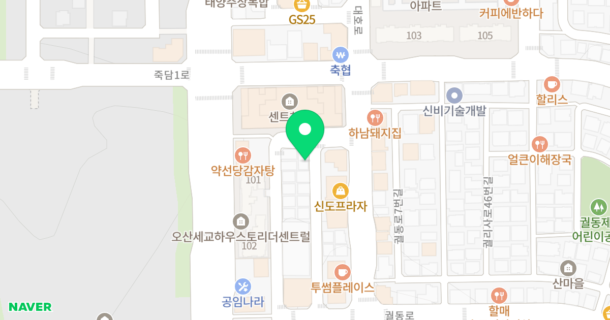 (683-13) 위치 지도 - 경기도 오산시 대호로71번길 46