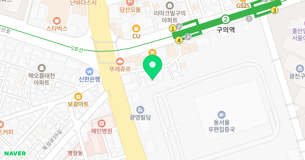 Y-PARK2차 위치 지도 - 서울특별시 광진구 자양로16길 14