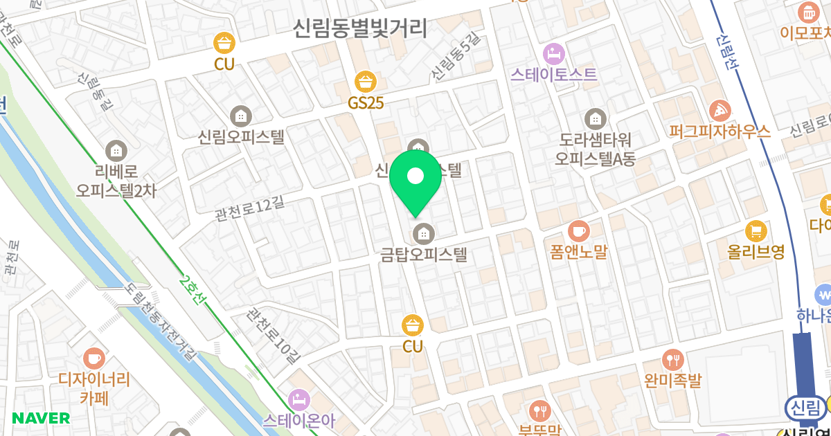 (1436-22) 위치 지도 - 서울특별시 관악구 신림동7길 27