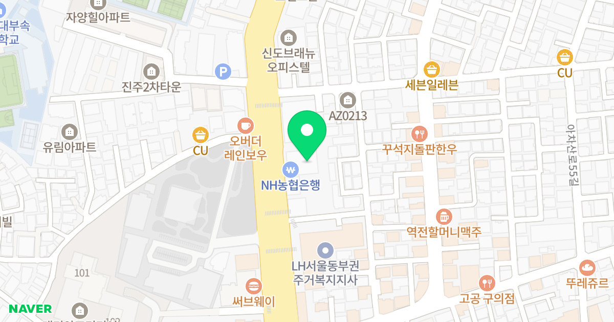 성지하이츠 위치 지도 - 서울특별시 광진구 자양로 126