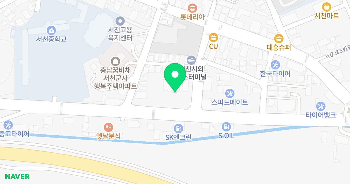 A동 위치 지도 - 충청남도 서천군 서천읍 충절로 117