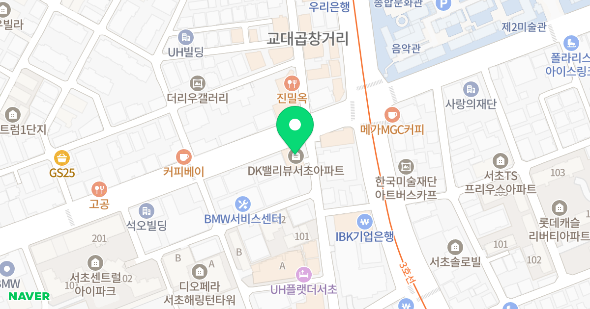 DK밸리뷰 서초2차 위치 지도 - 서울특별시 서초구 사임당로 34