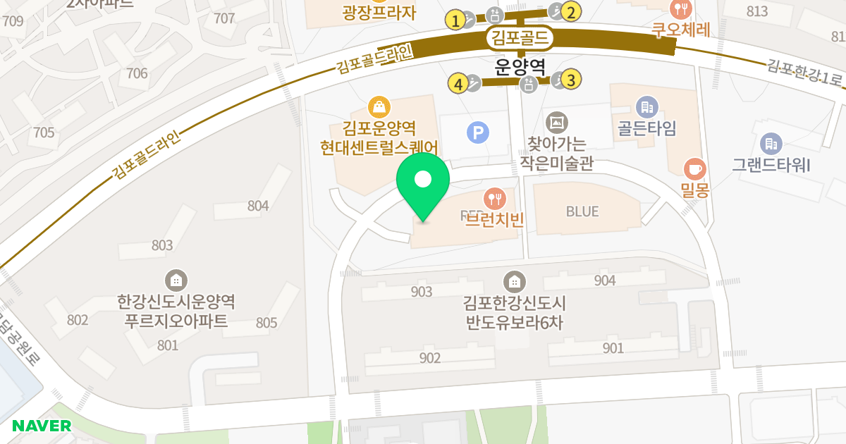 라비드퐁네프 위치 지도 - 경기도 김포시 김포한강1로 238