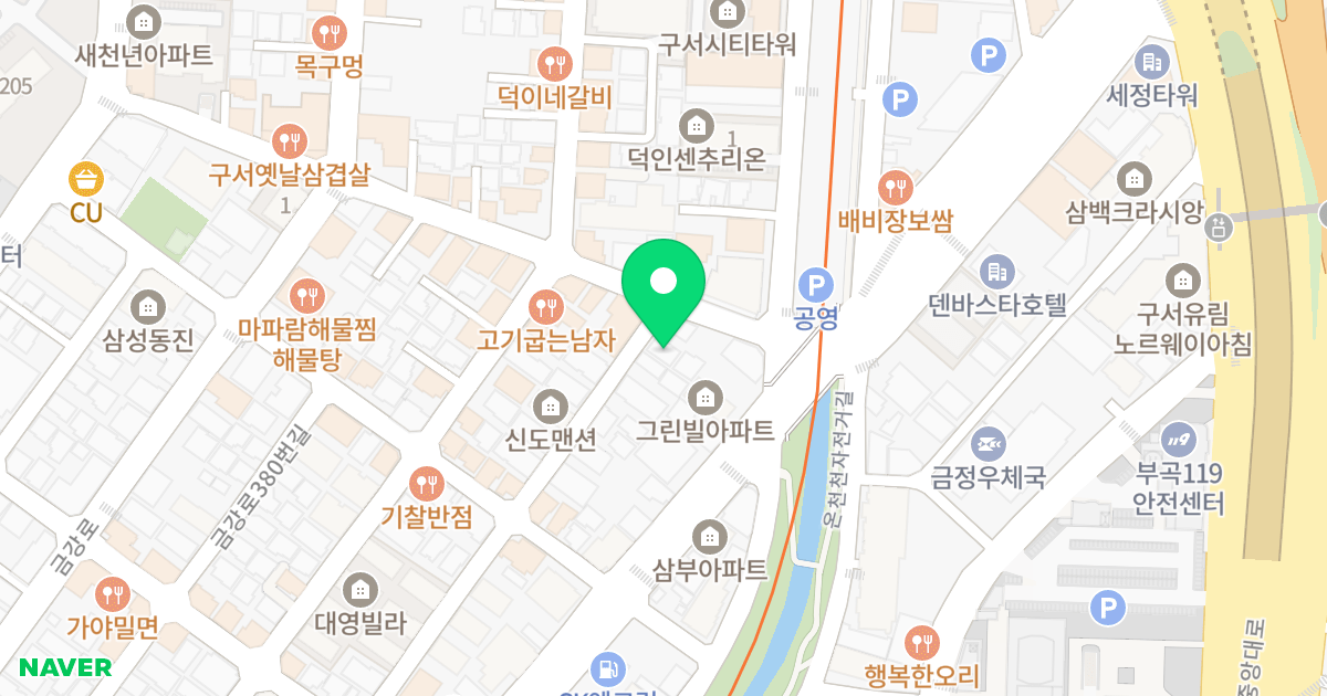 골드빌리지 위치 지도 - 부산광역시 금정구 금정로219번길 10-22
