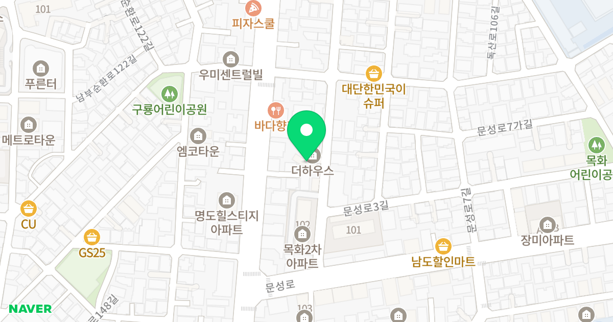 더 하우스 비동 위치 지도 - 서울특별시 금천구 문성로1길 21-1