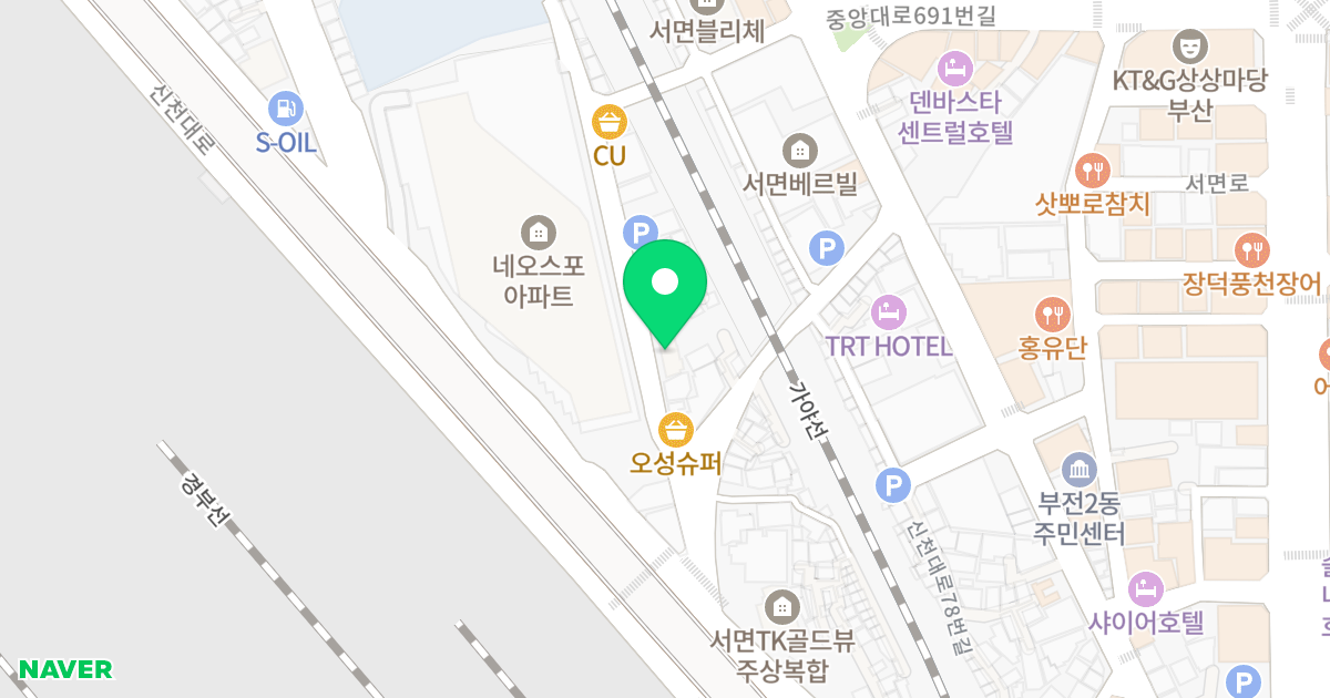 성우빌 위치 지도 - 부산광역시 부산진구 신천대로162번길 113