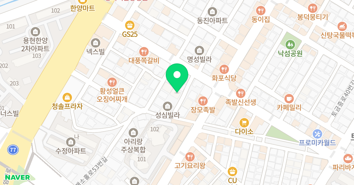 모던하우스 위치 지도 - 인천광역시 미추홀구  37-13
