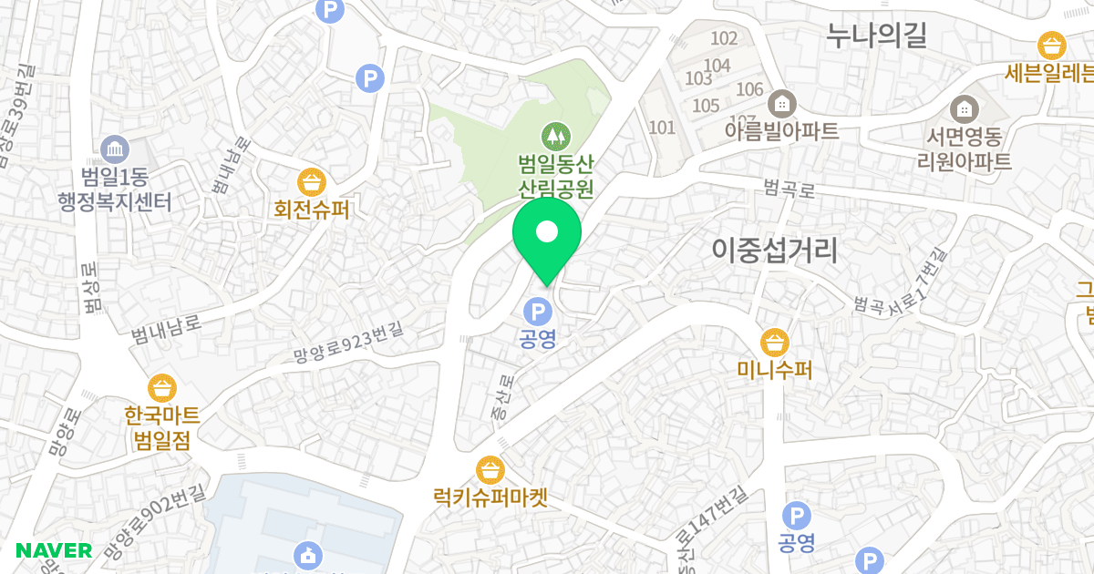 마이다스 위치 지도 - 부산광역시 동구