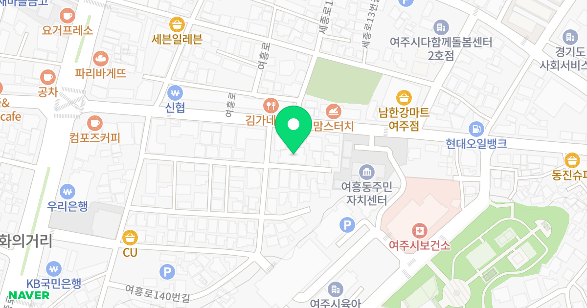 THE편한빌 위치 지도 - 경기도 여주시 여흥로140번길 3-5