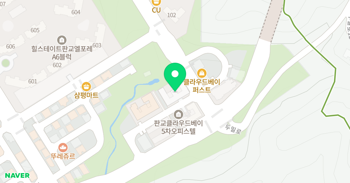 클라우드베이 Ⅲ 위치 지도 - 경기도 성남시 분당구 판교대장로8길 15
