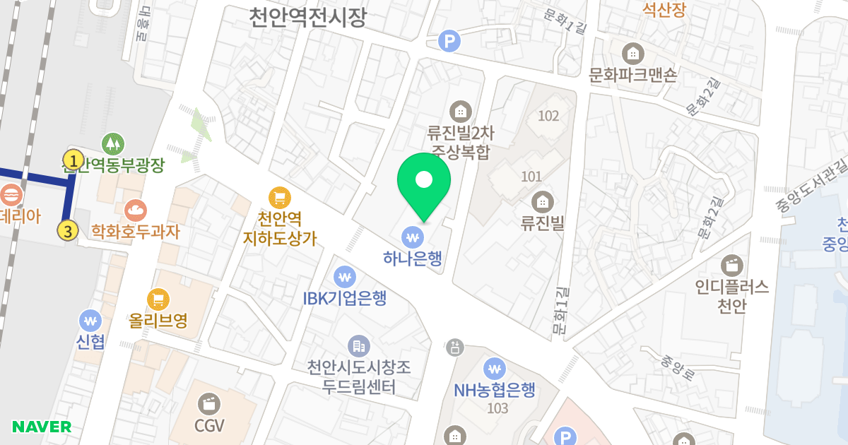 까뮤이스테이트 엔트리움 위치 지도 - 충청남도 천안시 동남구 버들로 17