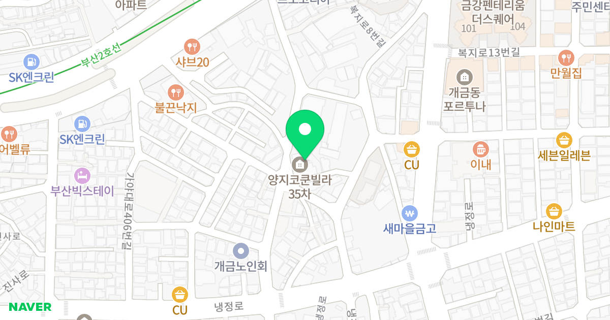 양지코쿤 35차 위치 지도 - 부산광역시 부산진구