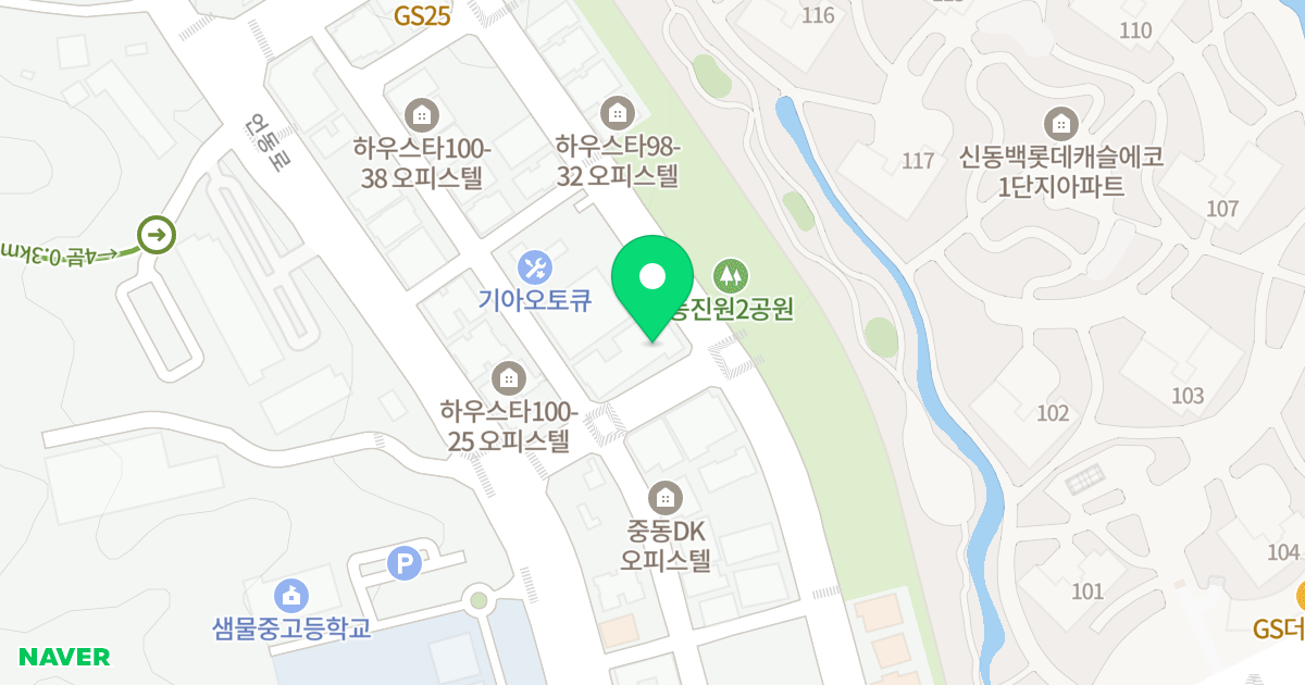 루덴시움 기흥 위치 지도 - 경기도 용인시 기흥구 동백죽전대로527번길 100-24