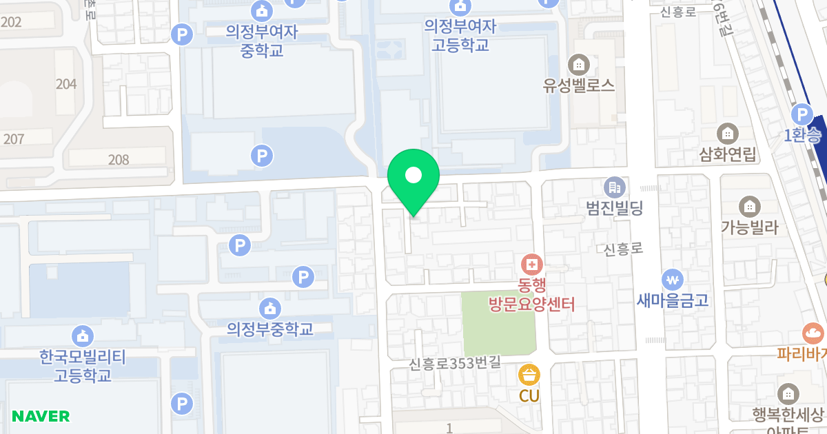 정은루체빌 위치 지도 - 경기도 의정부시 가능로85번길 42-16
