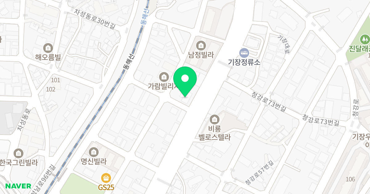 동부산 그라티아 위치 지도 - 부산광역시 기장군 기장읍 기장대로 487